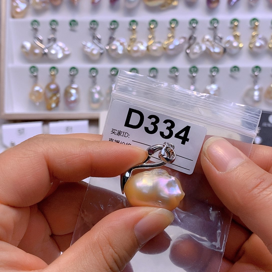 淡水珍珠颈饰银S925镶嵌