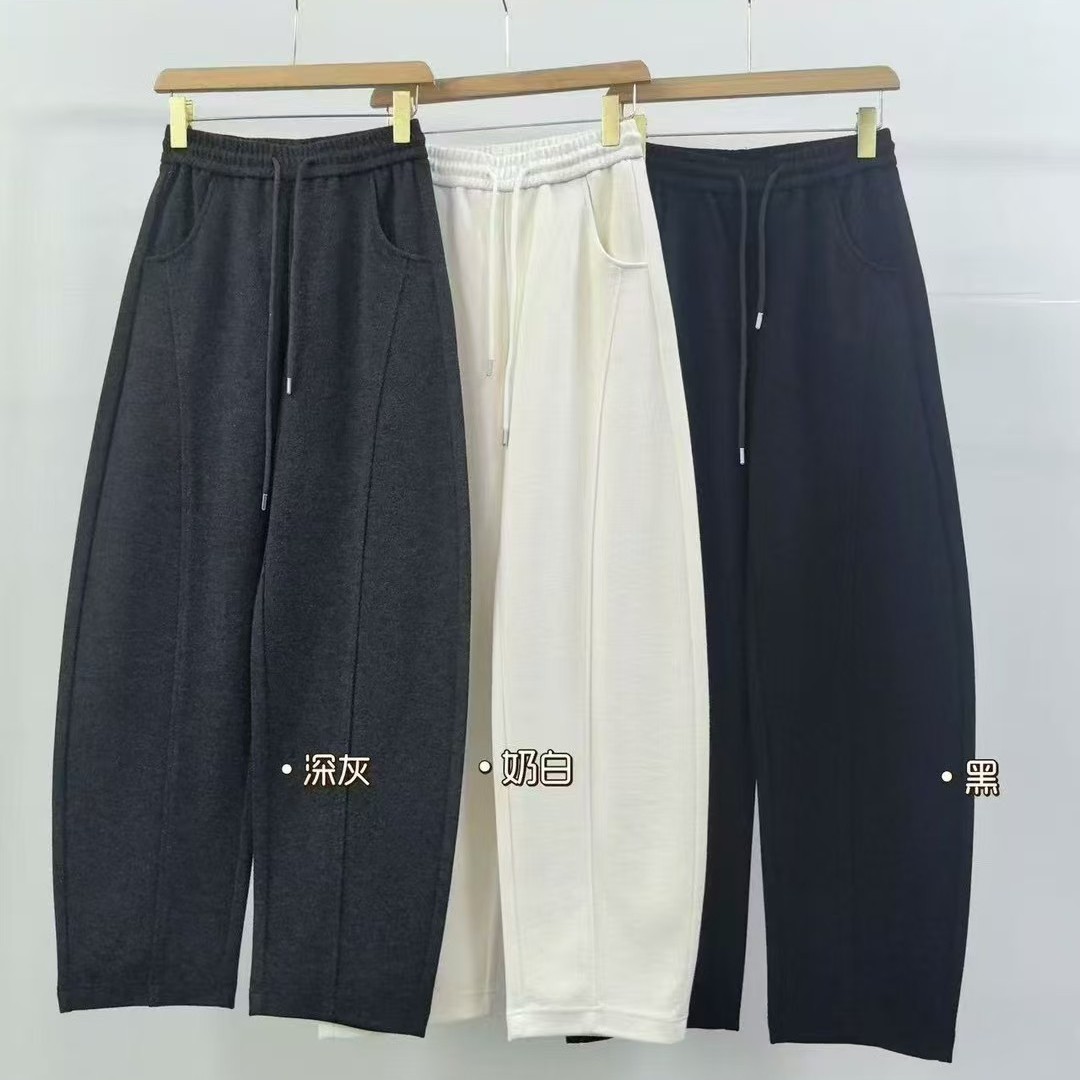 (2792)有运费䃼5-8元 南油高端欧货2025新款醋酸羊毛弯刀裤女