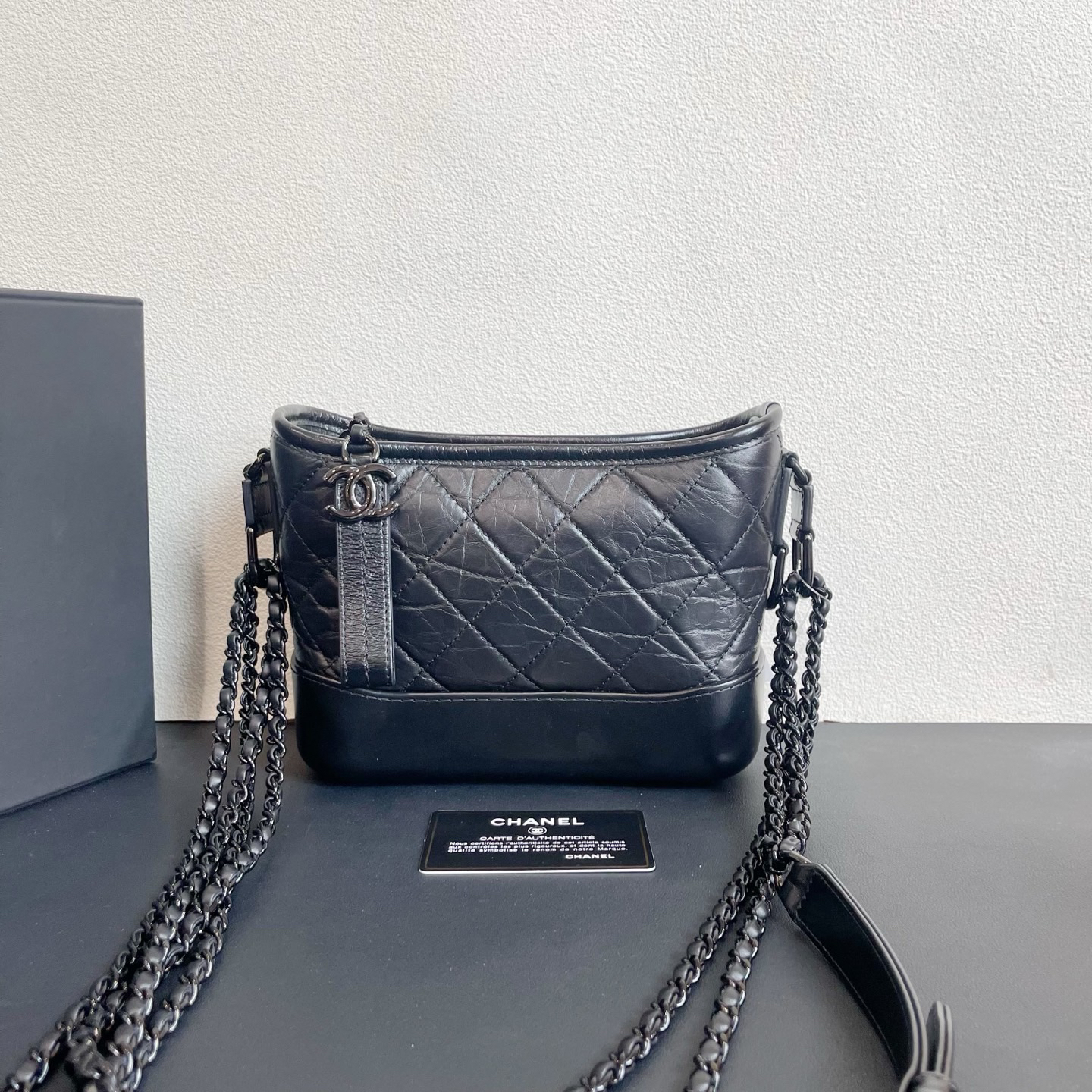 95新 Chanel/香奈儿 98新 奢总管/小号流浪包/镭射28开有卡