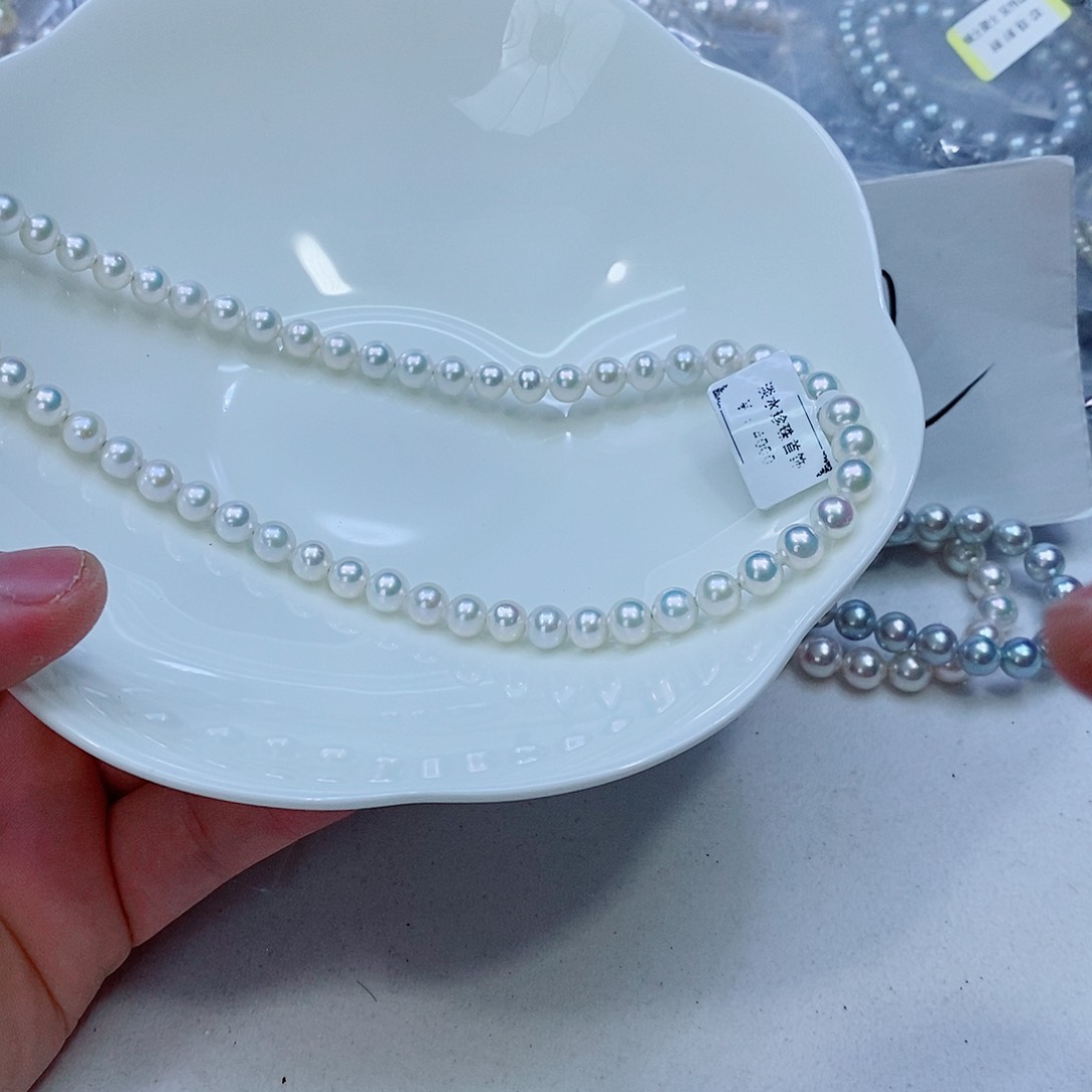 淡水珍珠颈饰银S925镶嵌