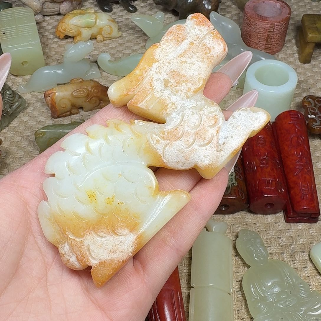 白玉菩提吊坠挂件