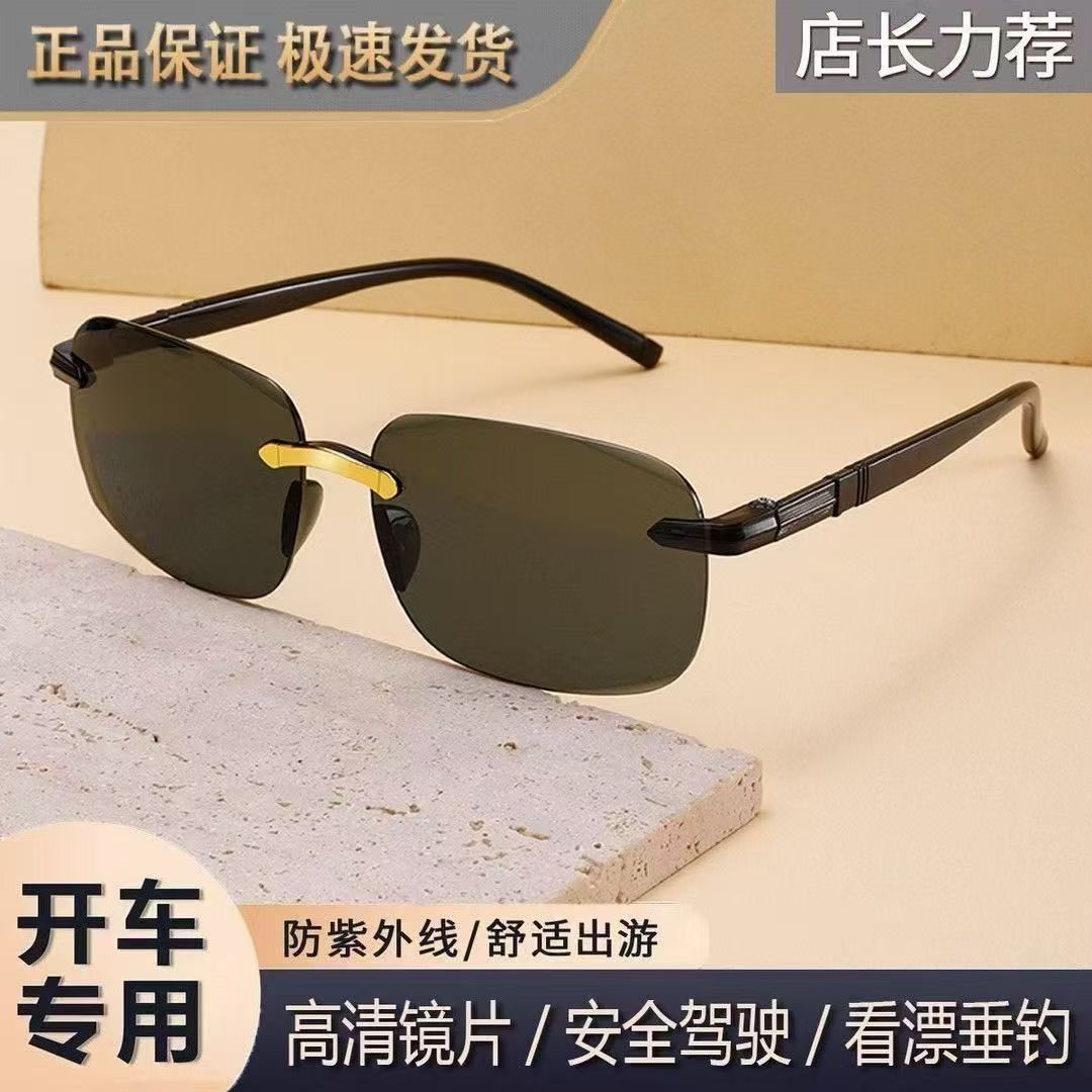 2025新款男士遮阳太阳镜防紫外线墨镜高清开车钓鱼镜复古眼镜防晒商品图