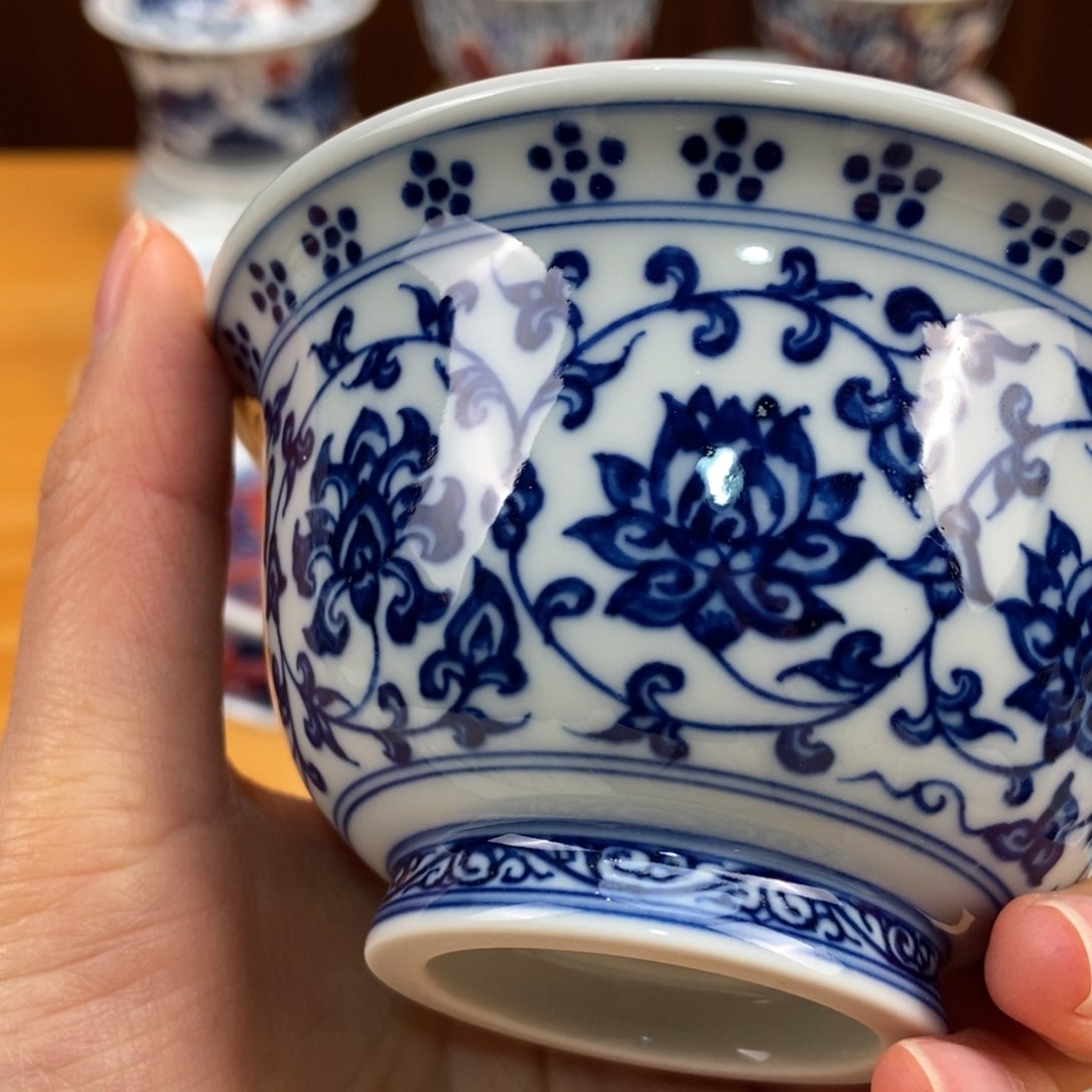 手绘现代茶具非古董