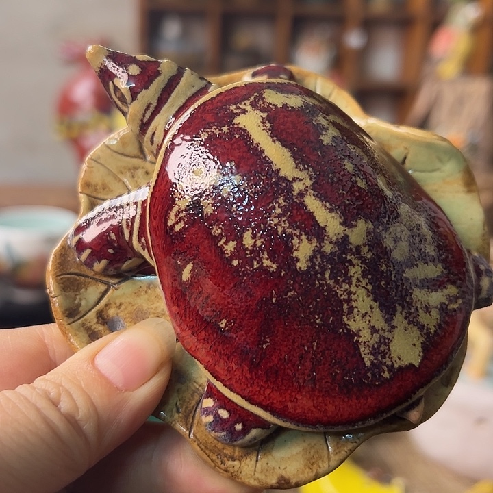 丝***忆甲鱼陶瓷香插材料陶器
