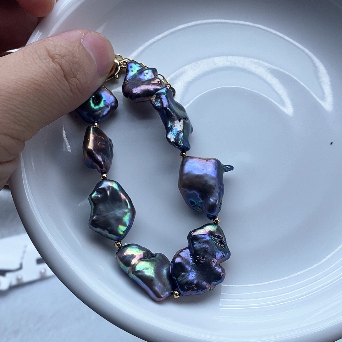 海水珍珠颈饰银S925镶嵌