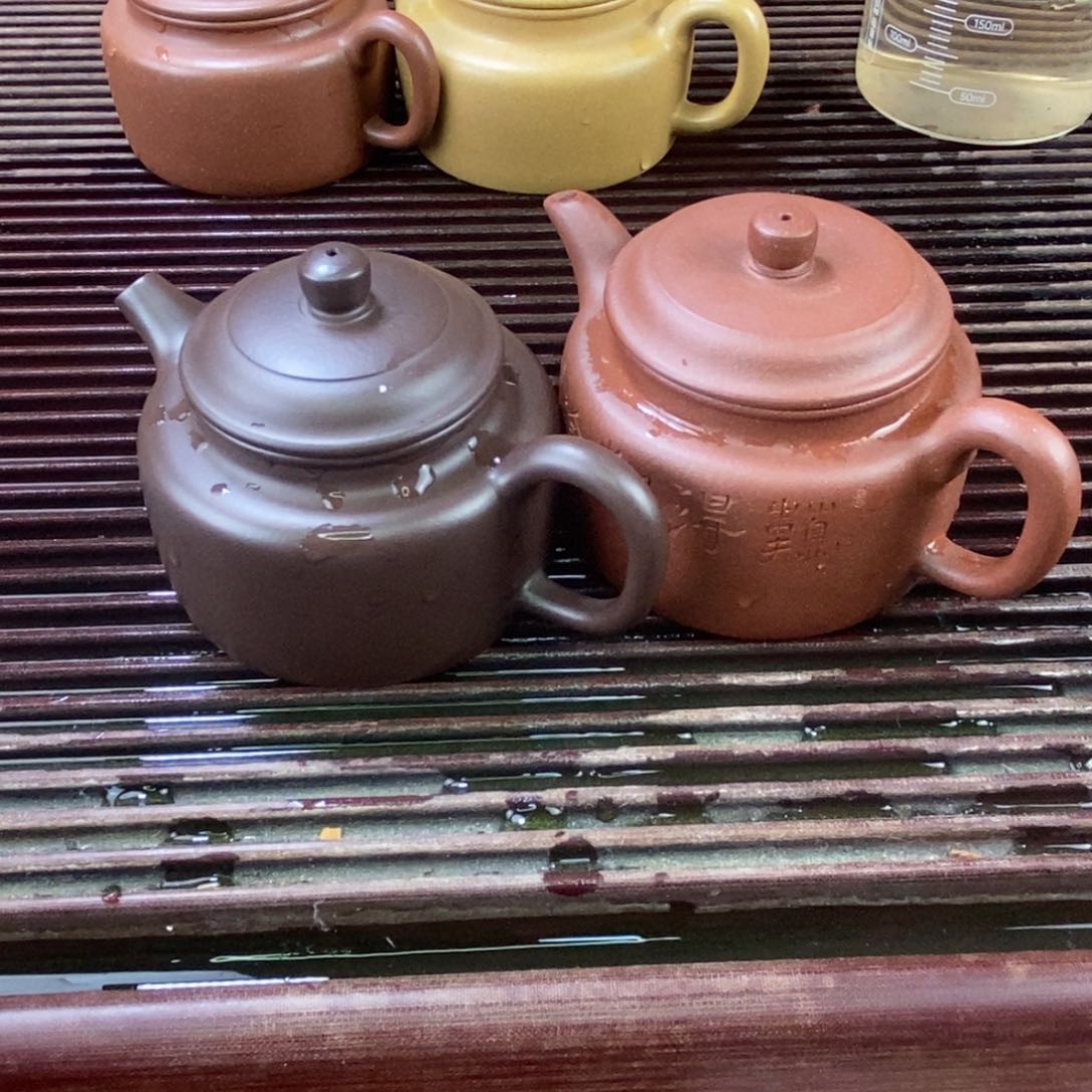 紫砂茶壶陪****师白定6 两把打包