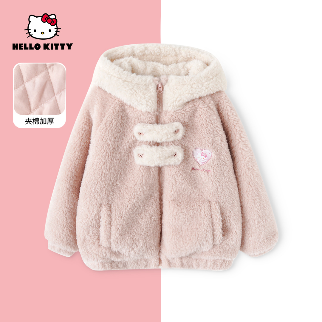 HelloKitty冬季新款女童上衣中大童时尚可爱外套AC5428MK489 KT