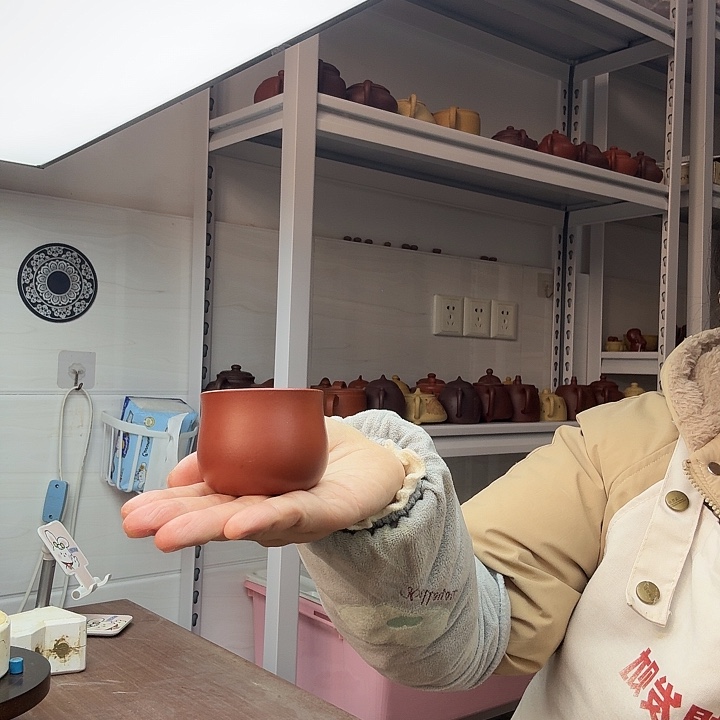 朱泥茶案主人杯主人杯