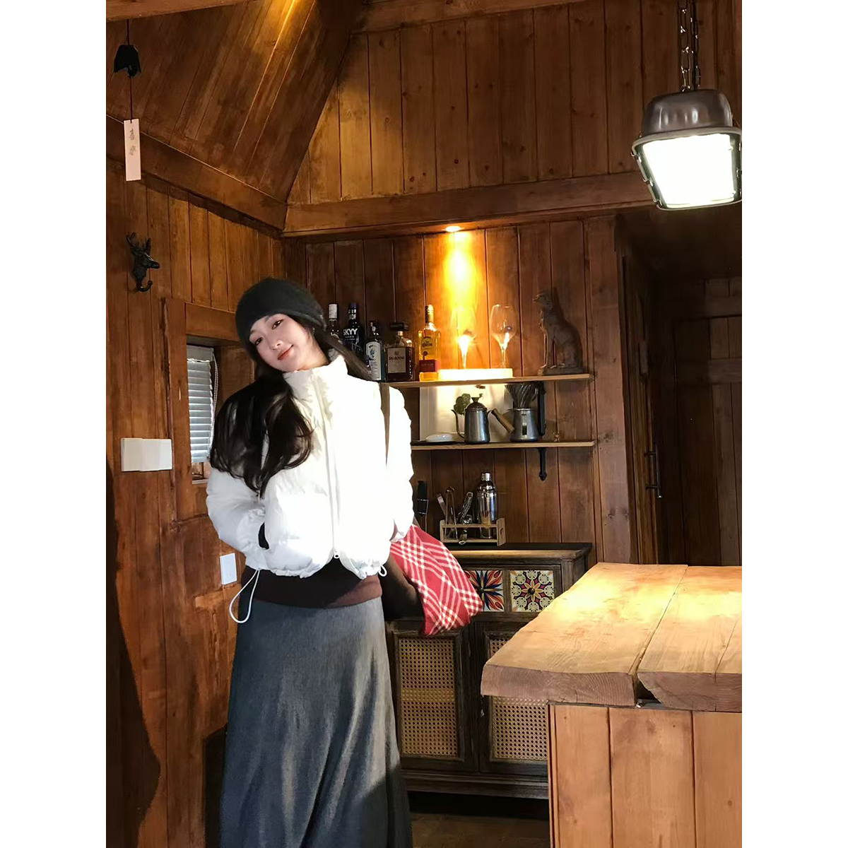 小番茄定制 FORNI 小暖包 新国标90白鸭绒立领短羽绒服