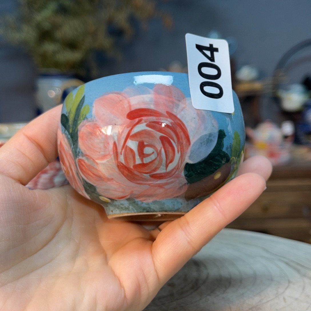 杯素浅陶瓷手工手绘