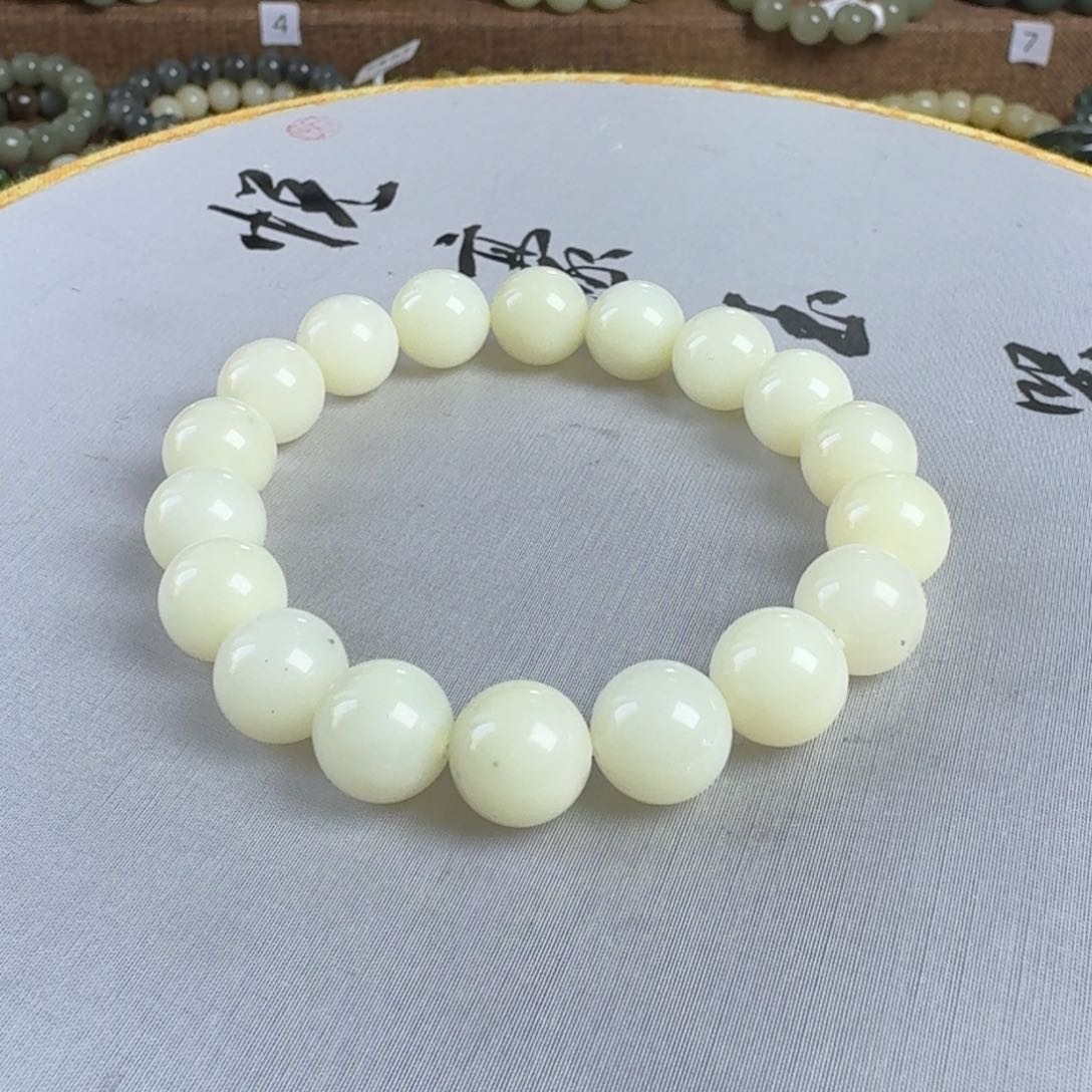 和田玉（糖玉）手链未镶嵌