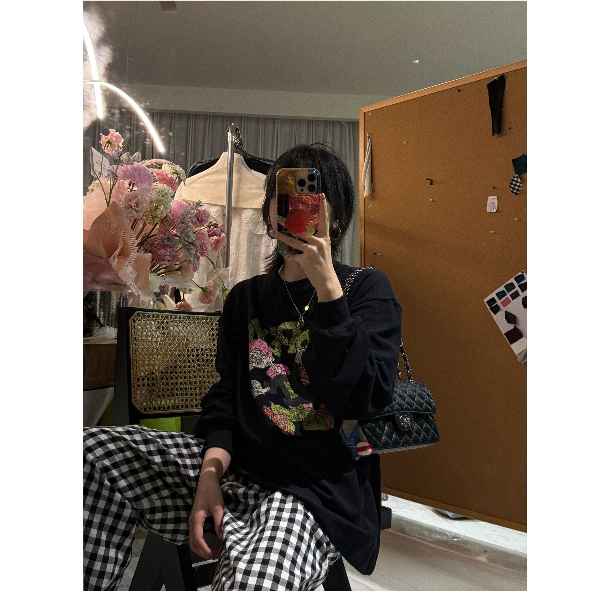 【大力水手】卡通大力水手图案宽松卫衣 J25CX044