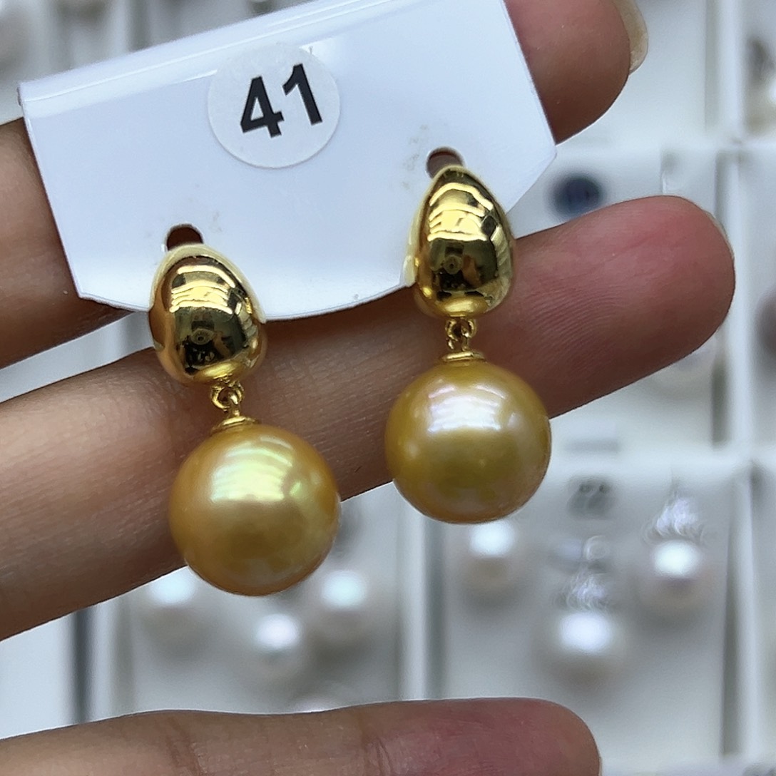 未镶嵌淡水珍珠耳饰淡*