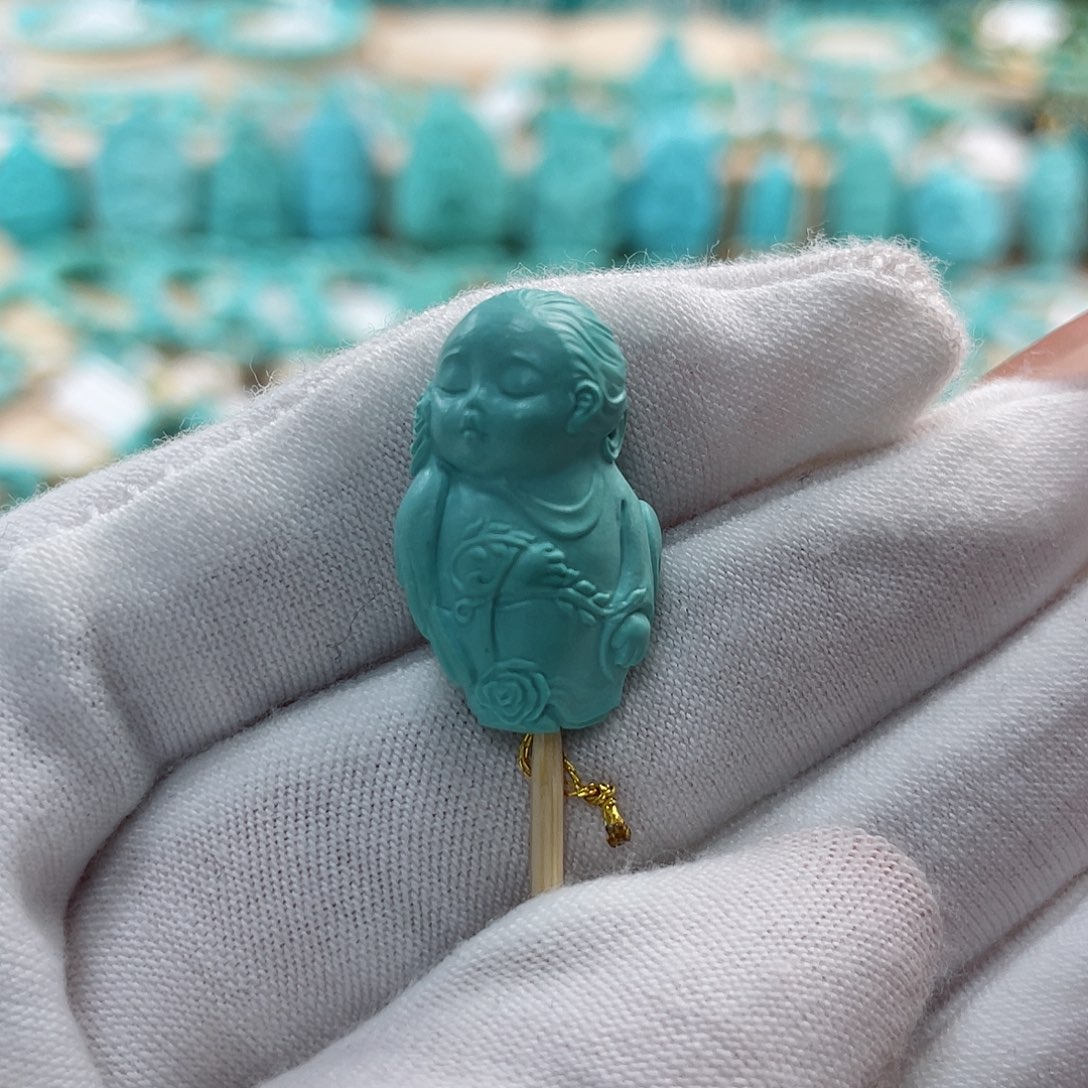 绿松石珠宝奇石未镶嵌