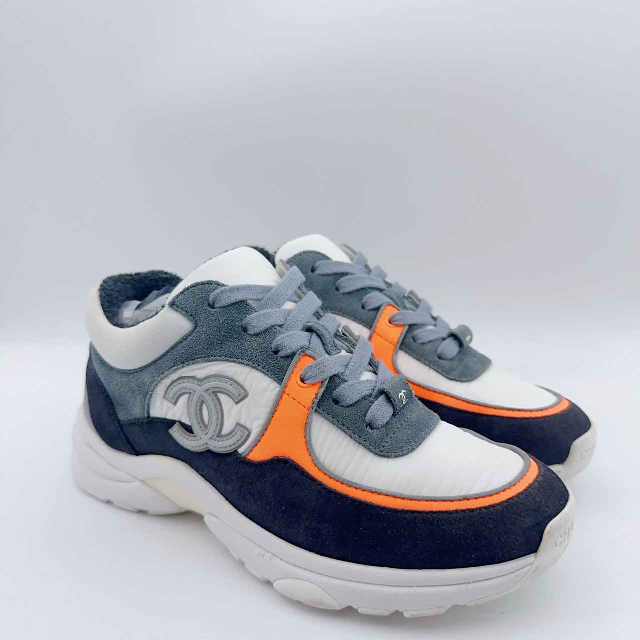 95新 Chanel/香奈儿 35码/黑蓝运动鞋/00867