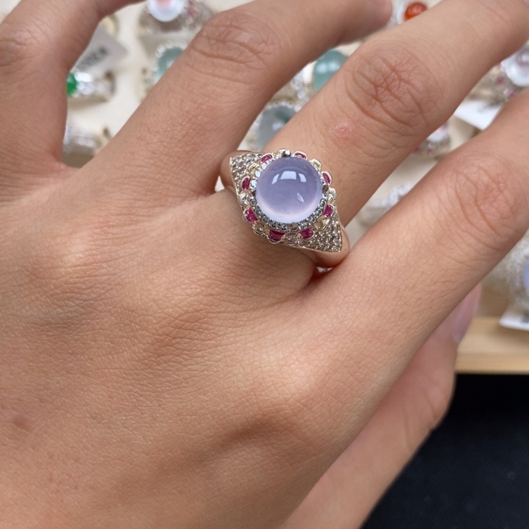 阿***闲翡翠裸石缅甸天然翡翠a货