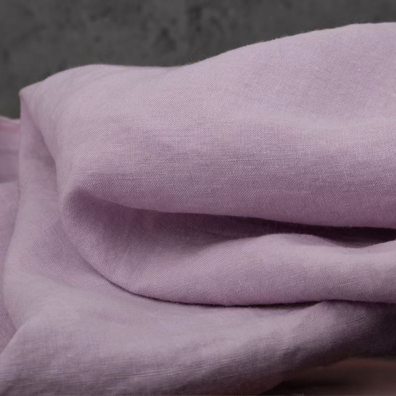 【浅紫】原创设计14支高品质汉麻衬衫裤子袍子裙子汉麻服装面料