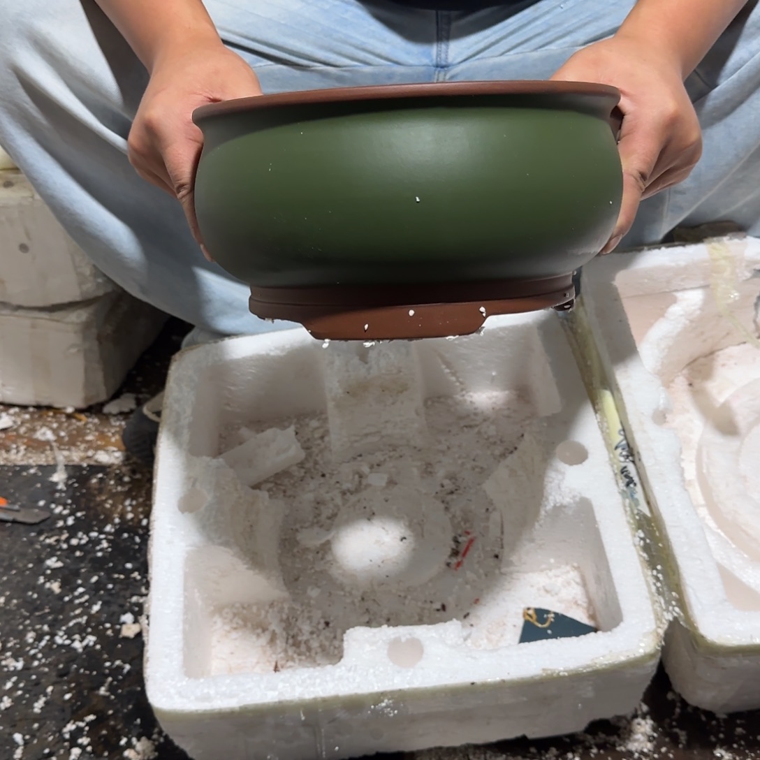 紫砂花盆口径20.10口径