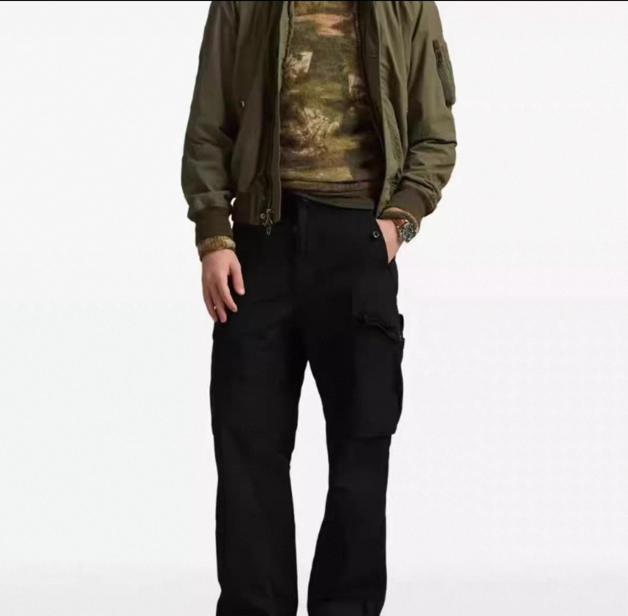 R 美式经典 Bomber Jacket 防泼水面料轰炸机飞行员夹克 Y