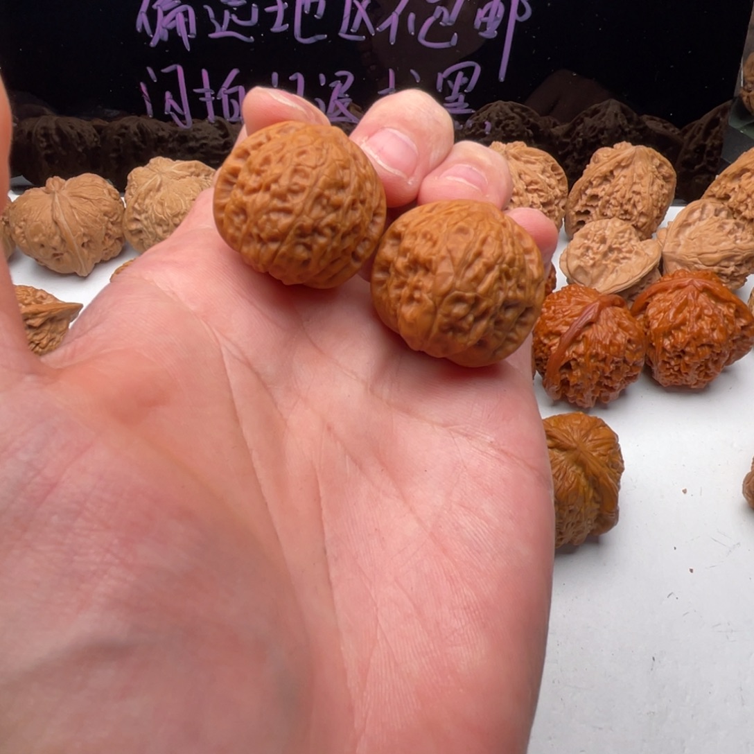 然***把件核桃29全品乾隆磨