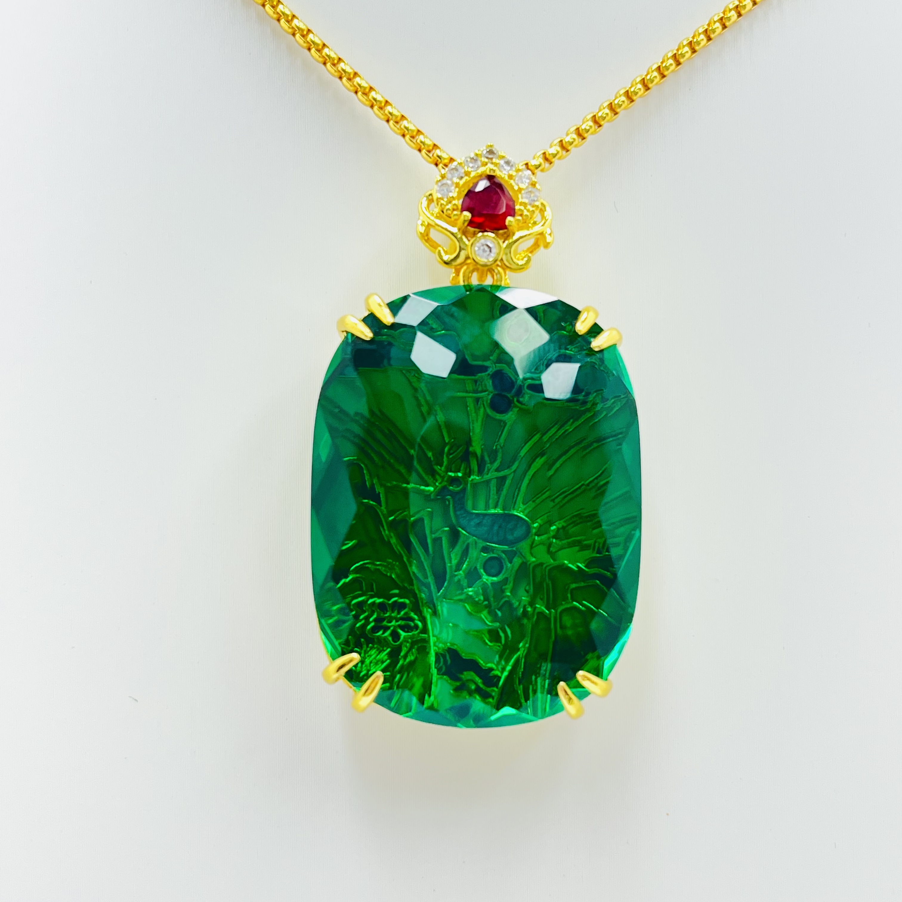 甄宝 D177时尚源头甄选配搭首饰有礼盒吊坠配链子