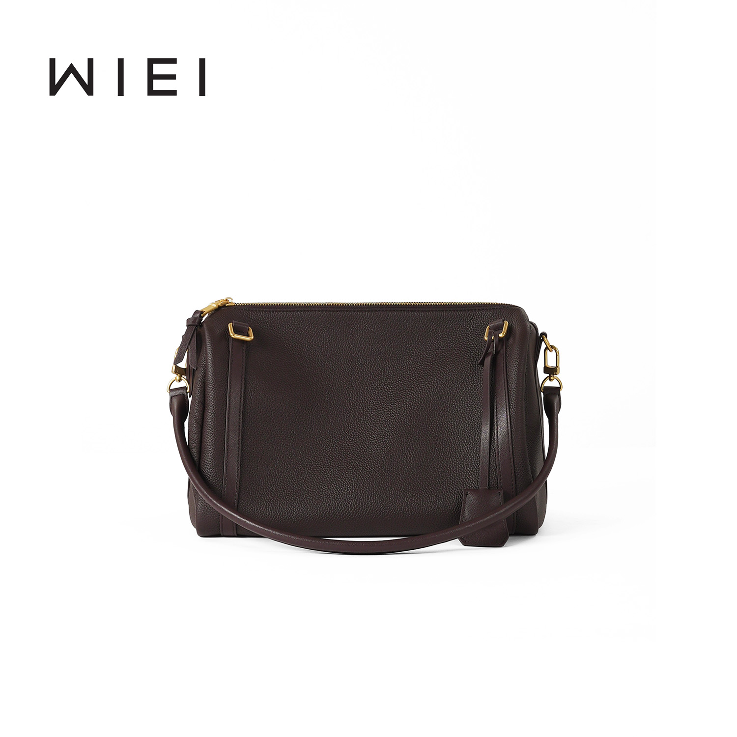 《WI EI》进口头层牛皮*复古软皮枕头包大容量手提斜挎包W25311087