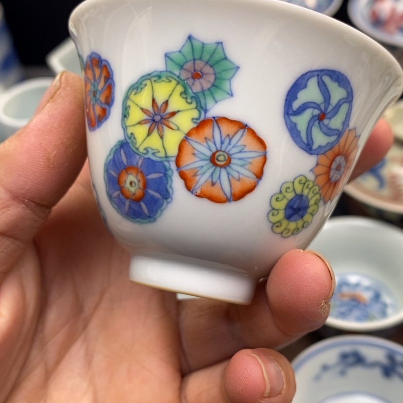 【闪购商品】景德镇青花斗彩主人杯