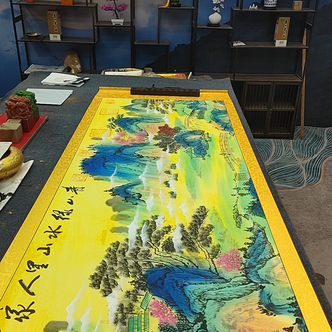 书法崔书体山水作品