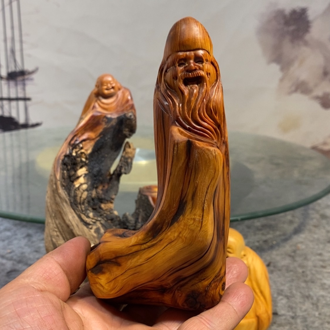 【闪购商品】柏木（崖柏）根雕木雕工艺品摆件家居手把件