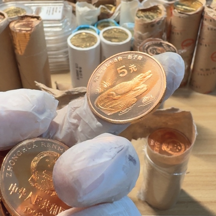 其他普通金属带油圈，扬子鳄币