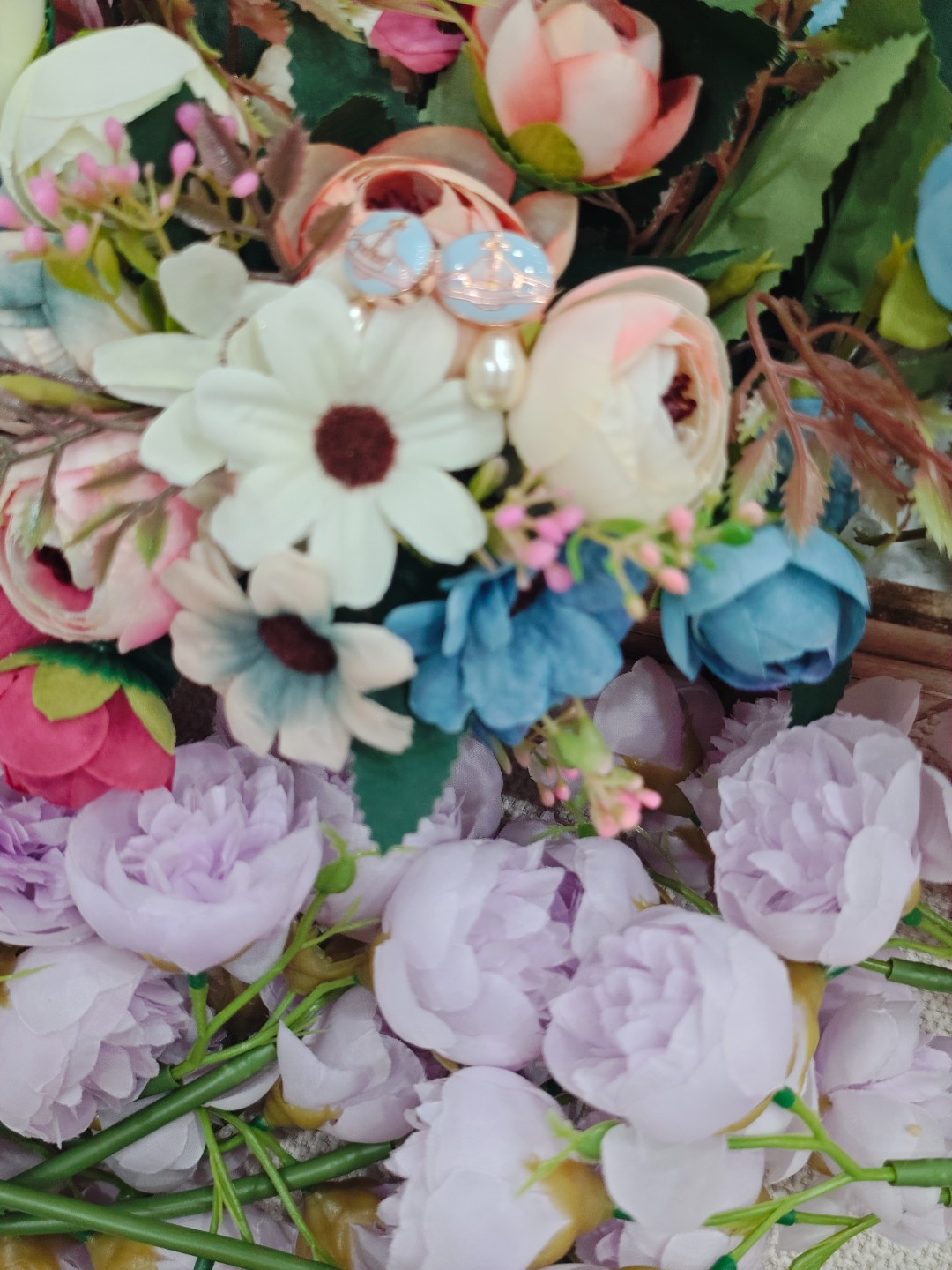 铜合金耳饰 流星时尚百搭耳饰【蓝色可拆卸搪瓷耳饰】E-015