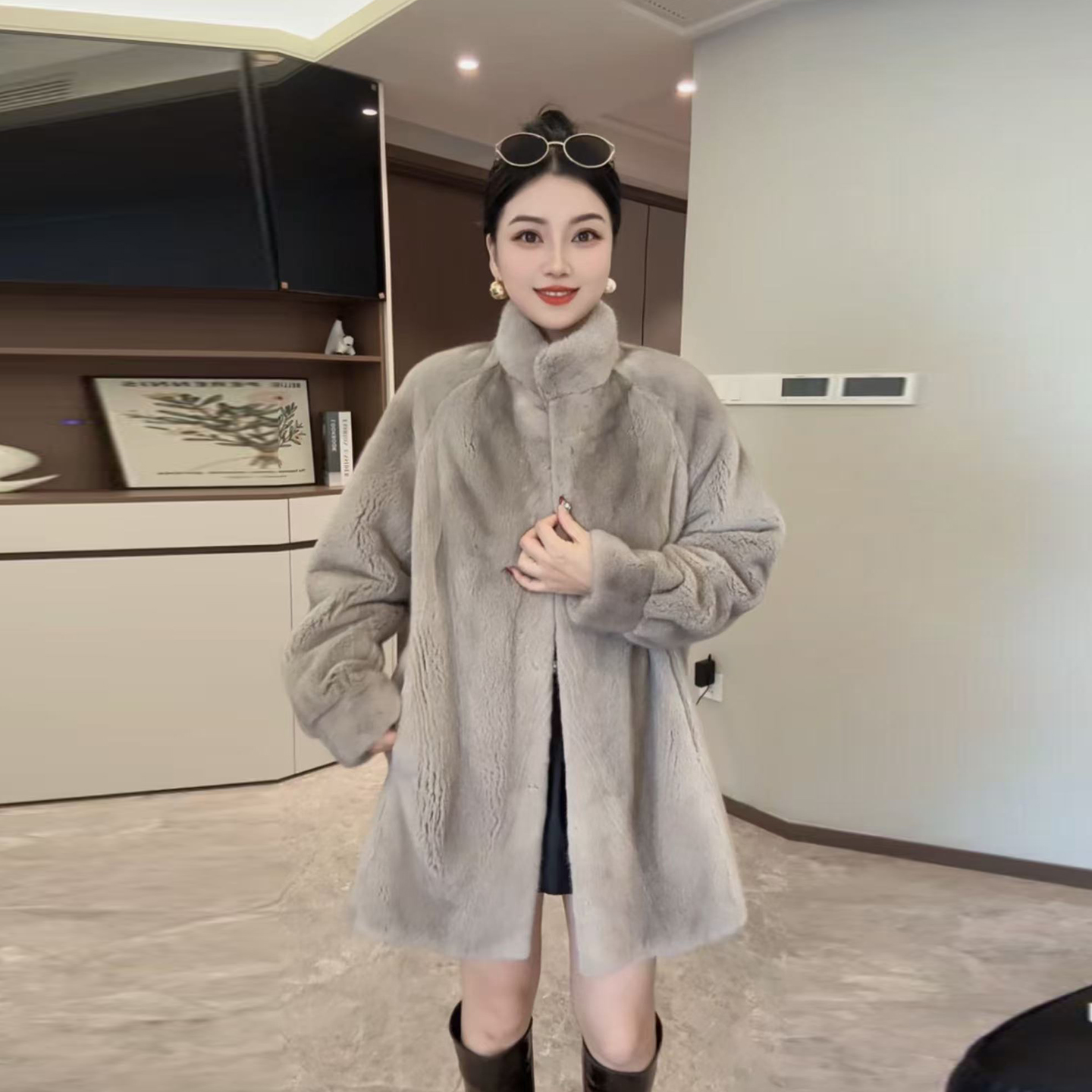 进口整貂时尚百搭高奢版水貂皮草0657-80 