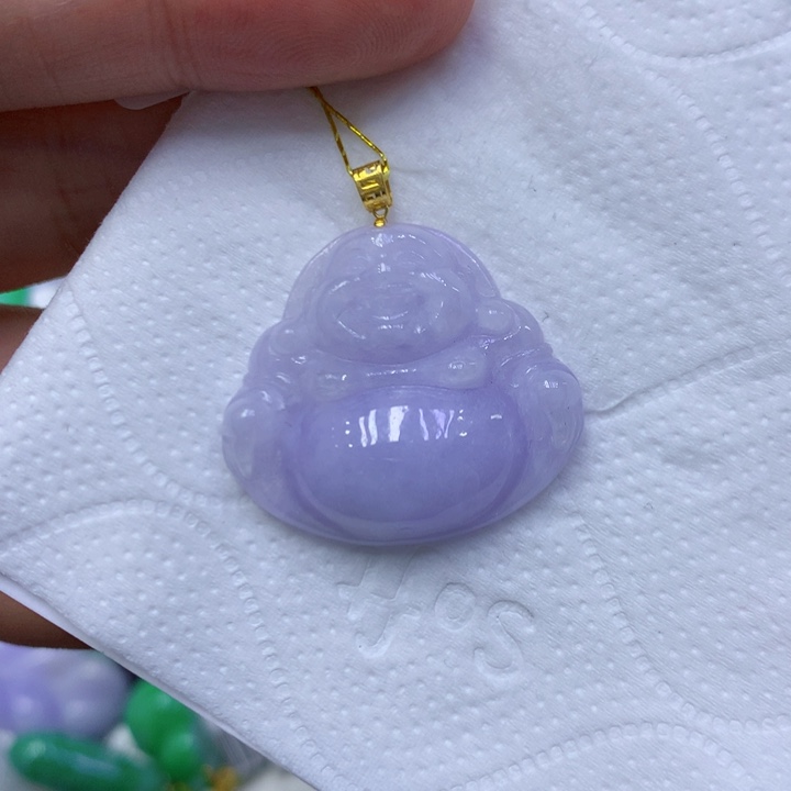 颈饰18K金镶嵌翡翠