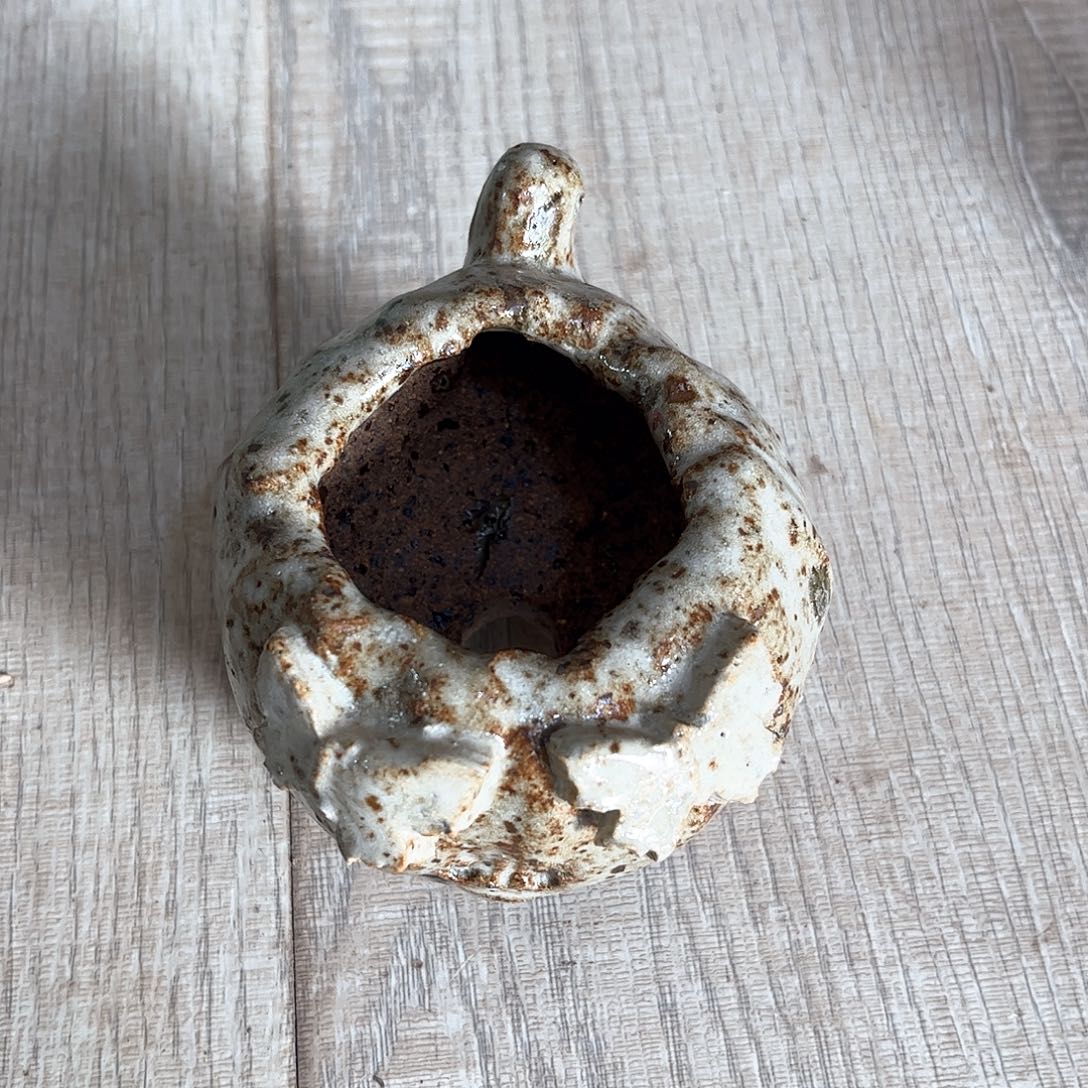 泥塑古镇炻陶花盆