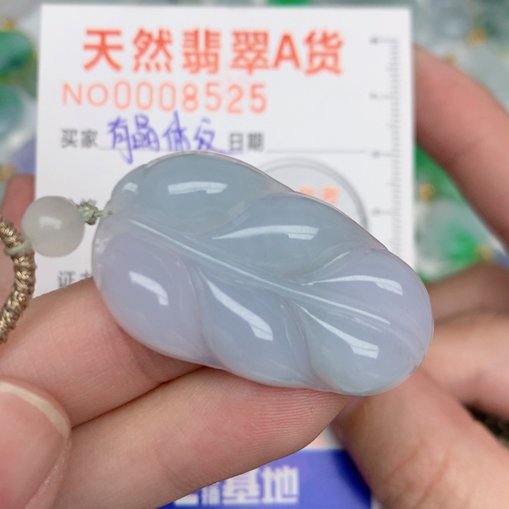 颈饰未镶嵌翡翠叶子