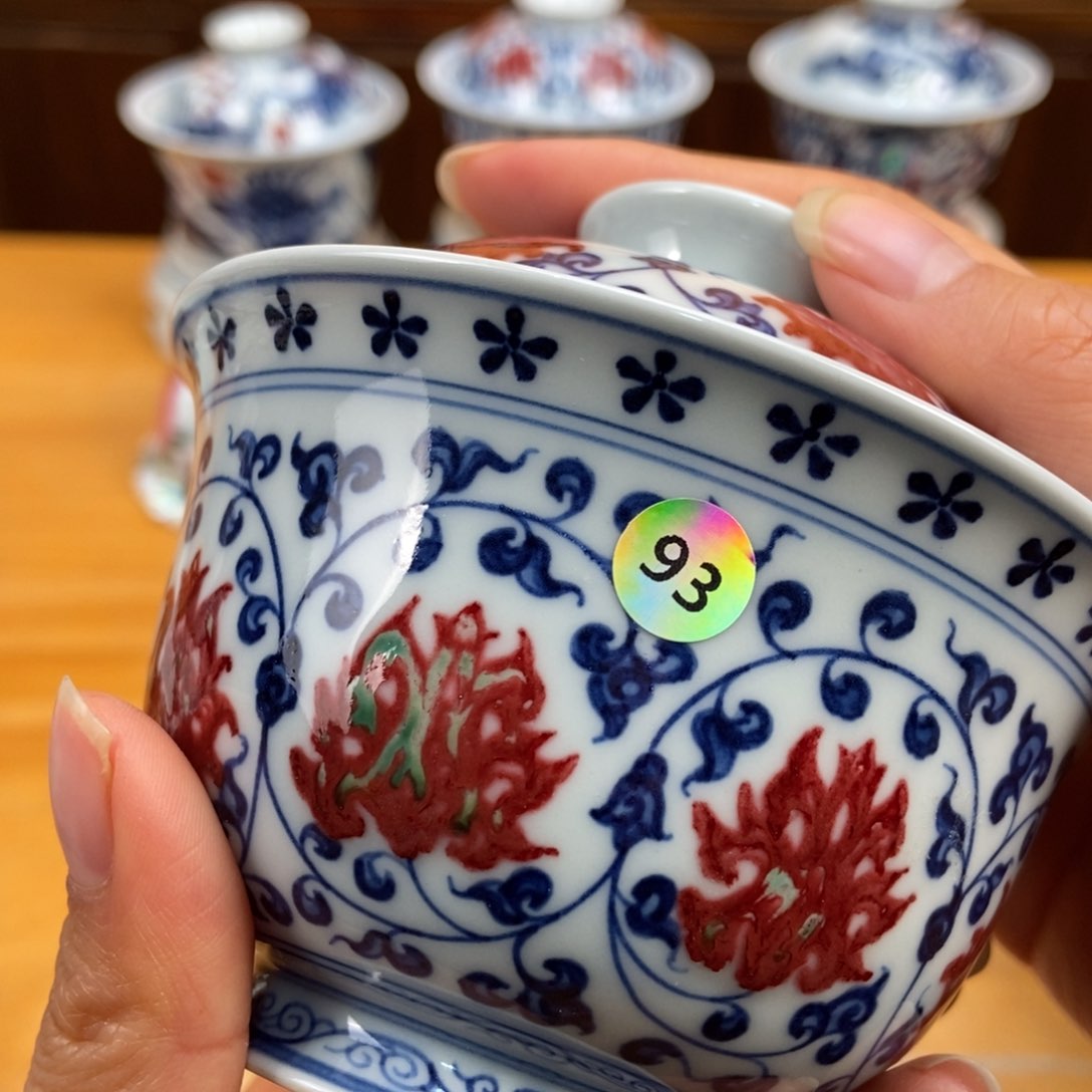 手绘现代茶具非古董