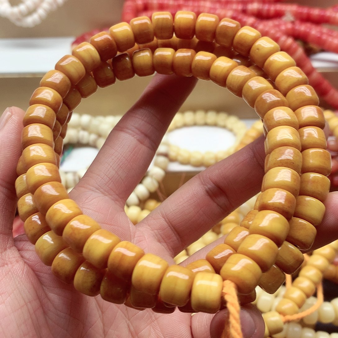 牛骨手串/手链1.0牛骨果冻料108