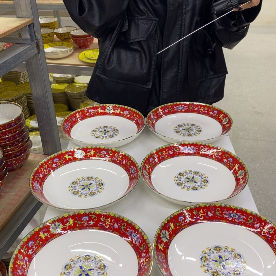 珐琅6个8英寸深直径20.5厘米