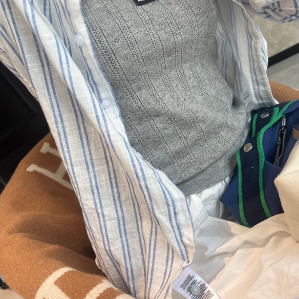 JINRAN灰色针织吊带