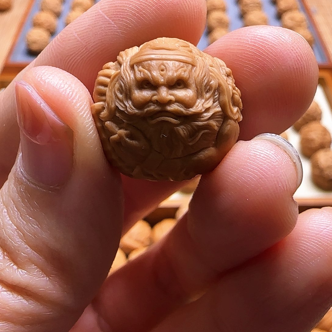 猴头核桃吊坠王灵官精工尺寸备注