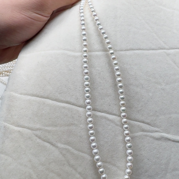 淡水珍珠项链带扣头定制未镶嵌