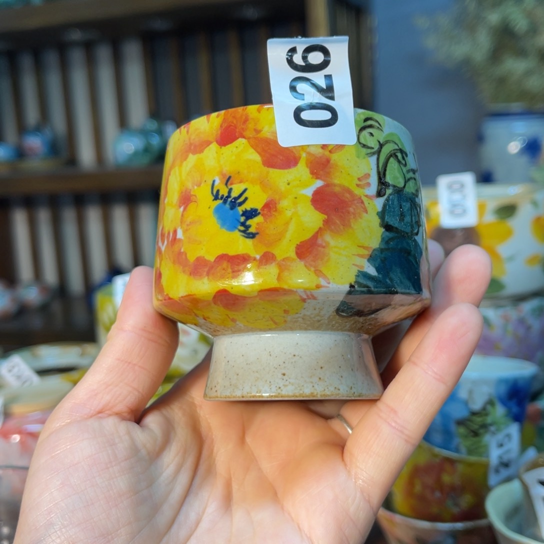 杯素浅陶瓷手工手绘