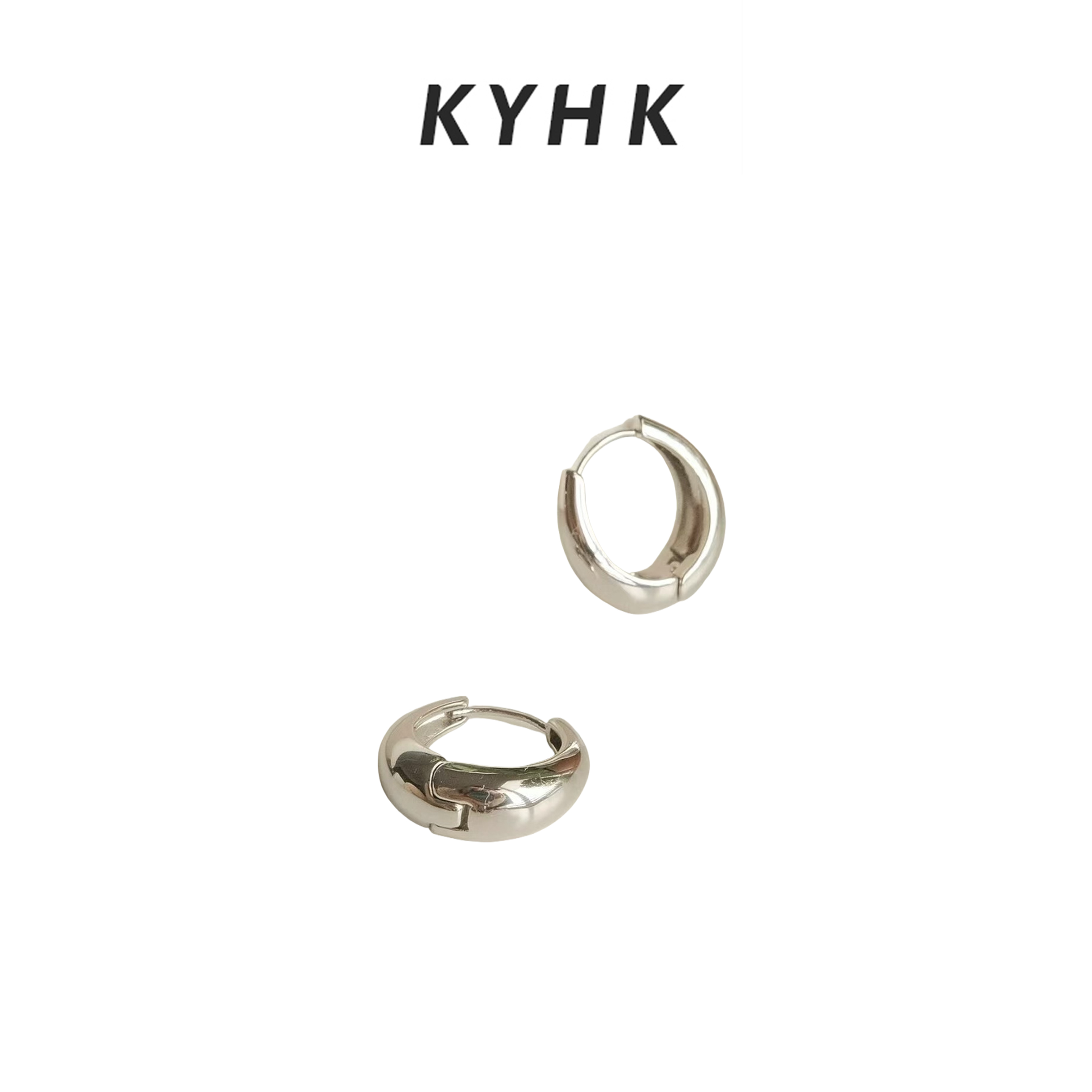 合金耳饰 KYHK简约冷淡风素圈水滴形耳环2509117