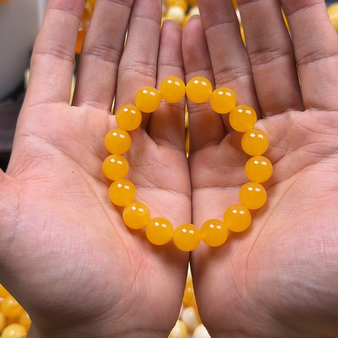 蜜蜡珠宝奇石未镶嵌同料12mm