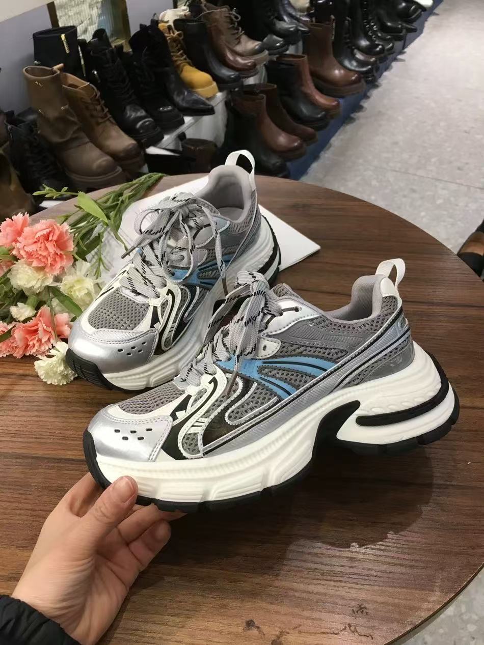 拼色老爹鞋增高舒适时尚新款女鞋198-01