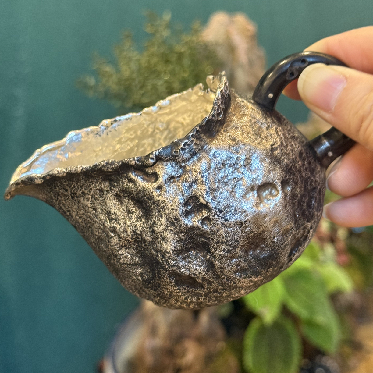 【松之凡】纯手工侘寂风一张打足银公道杯公杯茶具分茶