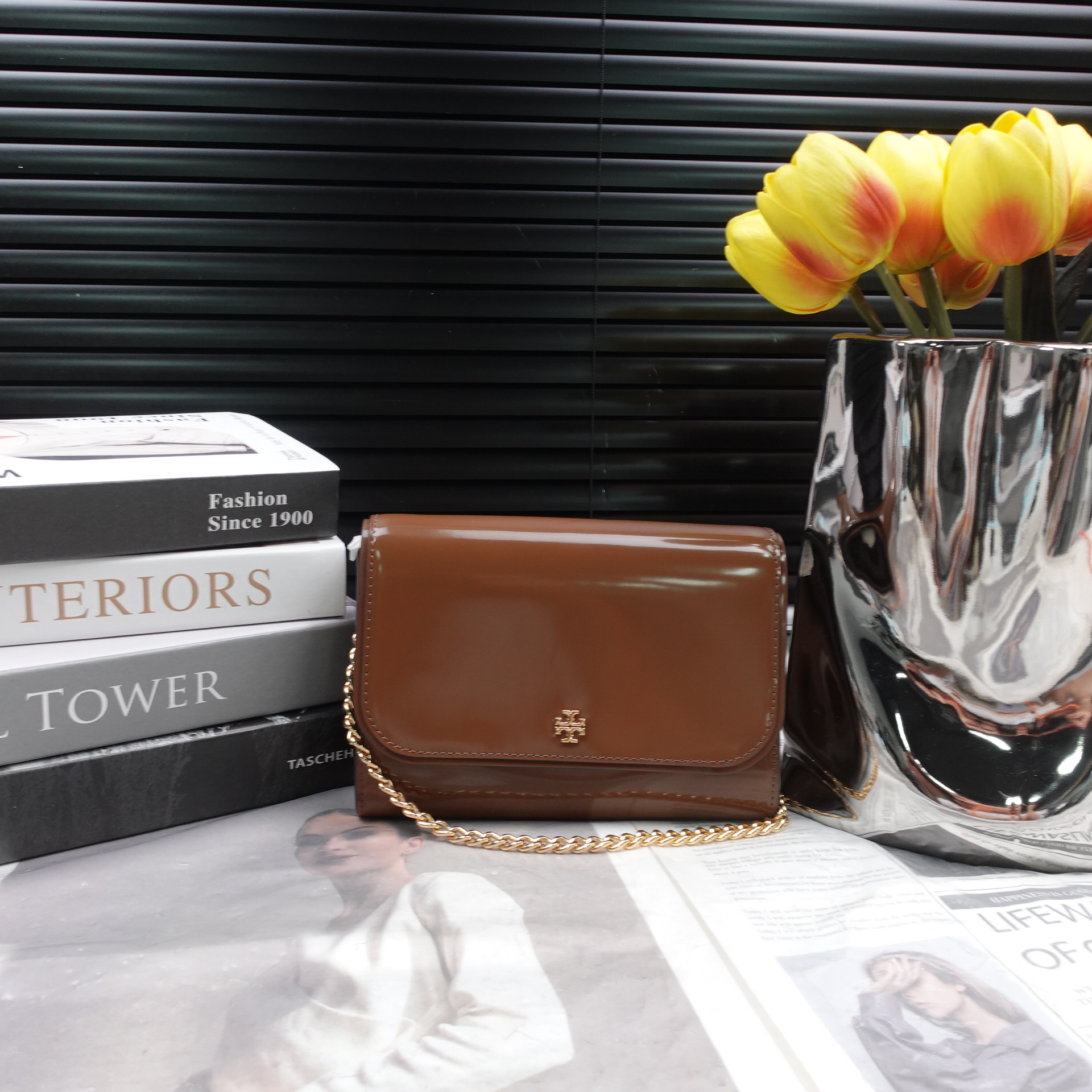 95新 TORY BURCH/汤丽柏琦 单肩包/T_ZY0000  T10344876