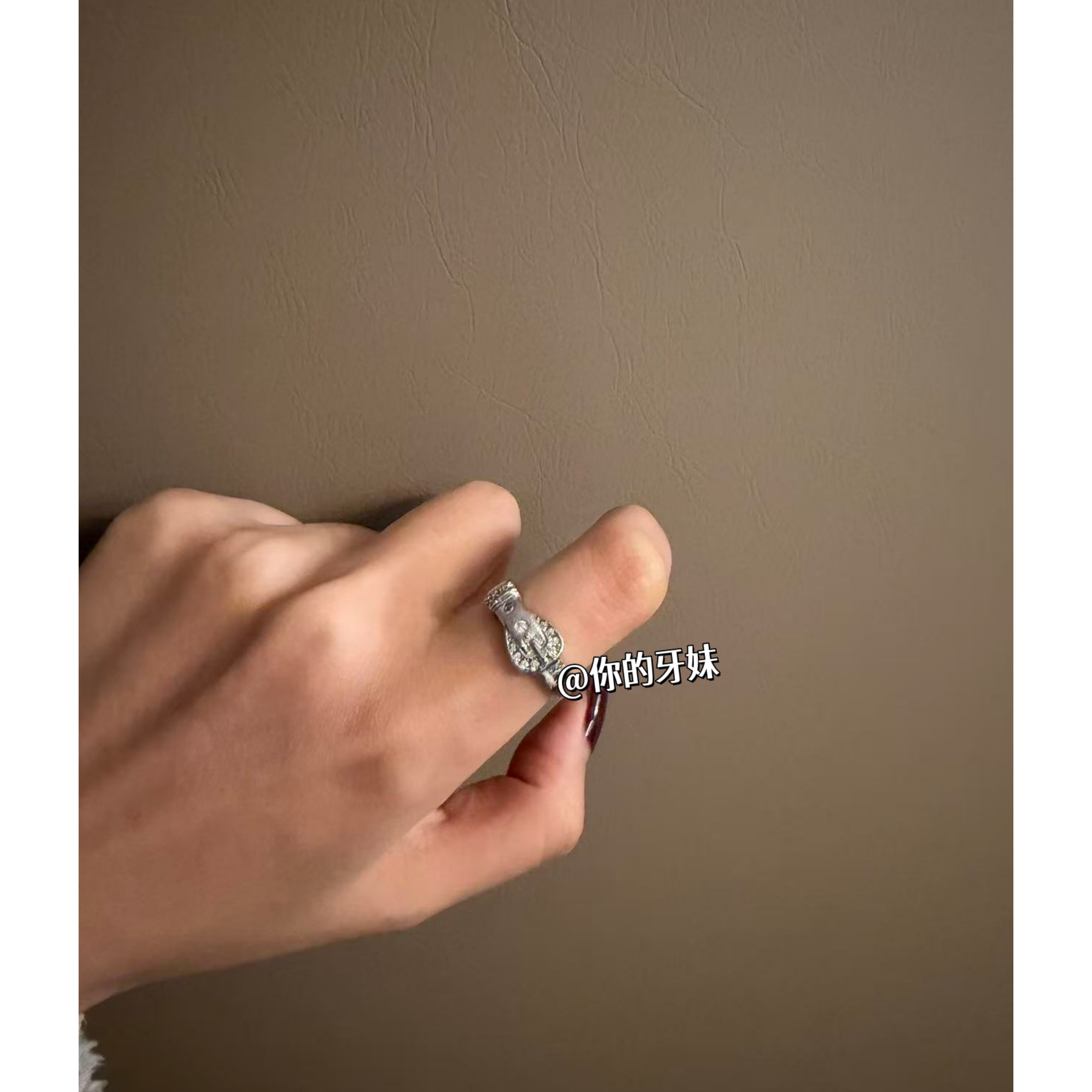 合金戒指 腰带开口戒指JZ226轻奢时尚百搭气质简约精致