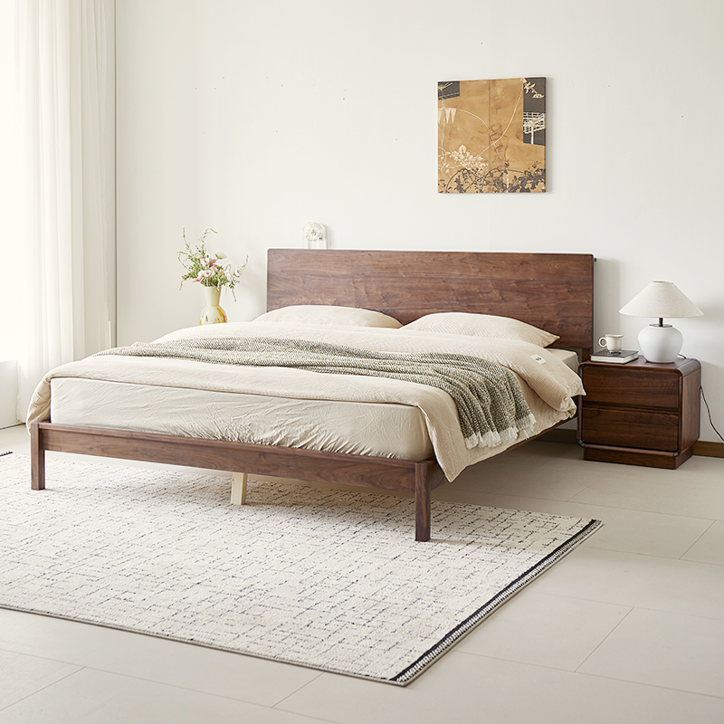 北美黑胡桃木实木床