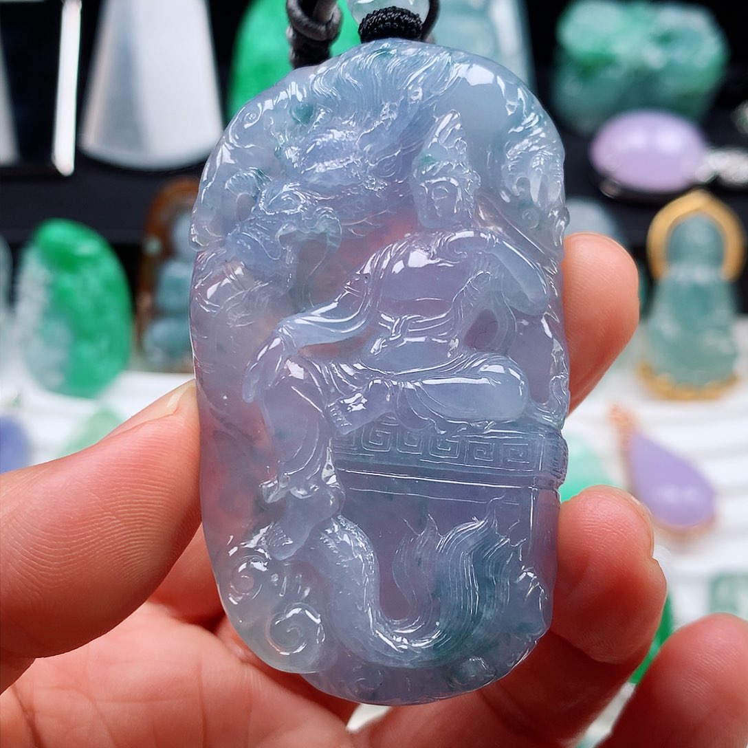 翡翠颈饰未镶嵌冰紫